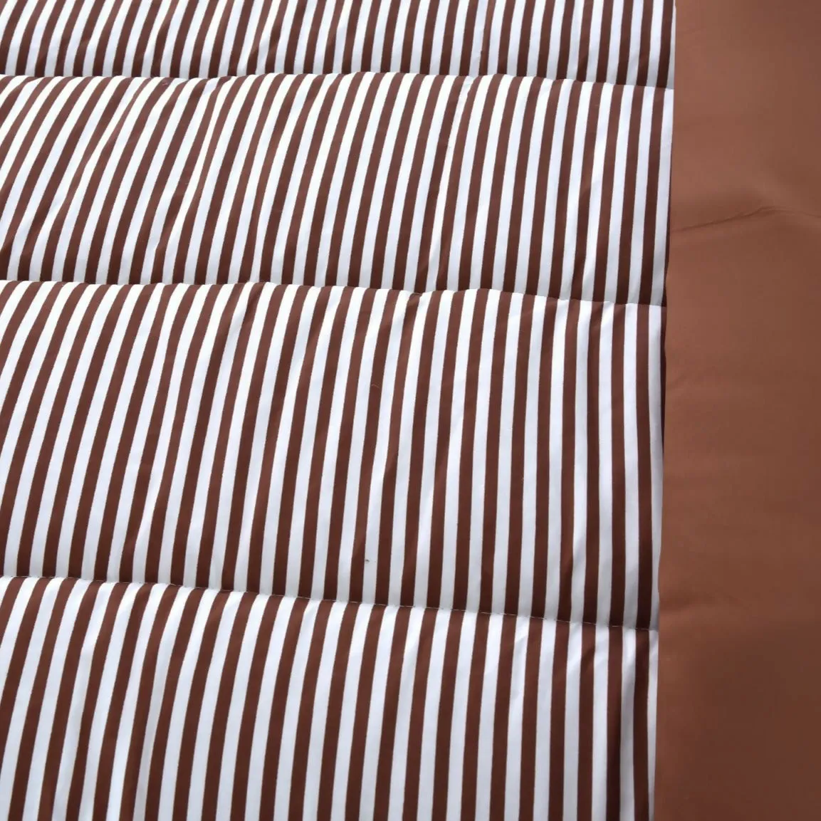 1 PC Double Winter Comforter-Brown Stripes