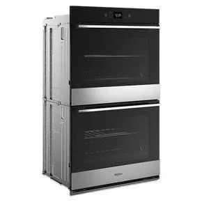 100 Total Cubic Feet Double Wall Oven With Air Fry When Connected - Gray