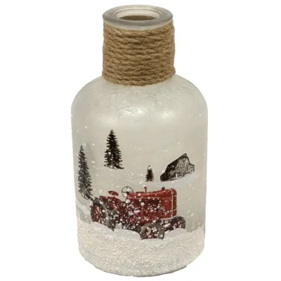 10" Tractor Glass Bottle