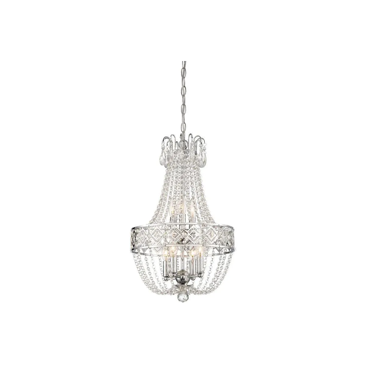 22 in. 7 Lights Chandelier Chrome finish