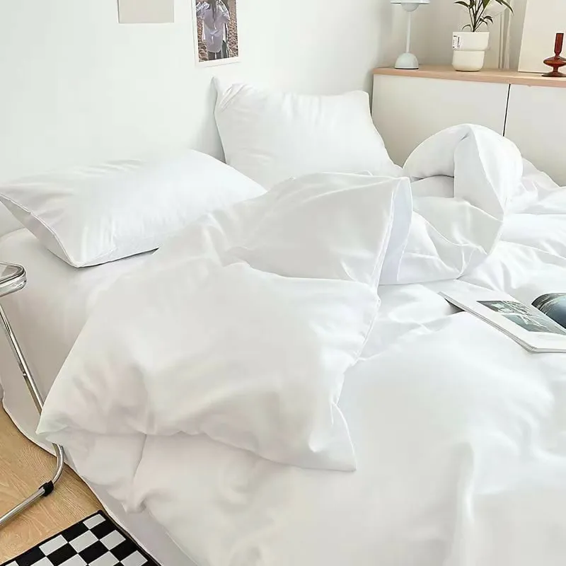 6 PCs Winter Comforter Set-White