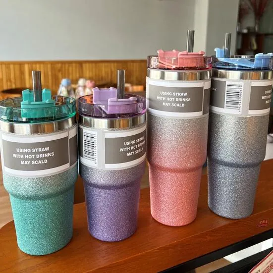 620ml or 890ml Stainless Steel Glitter Insulated Bottle