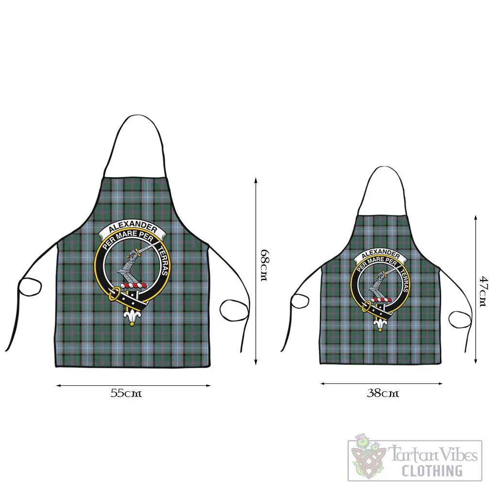 Alexander of Menstry Hunting Tartan Apron with Family Crest