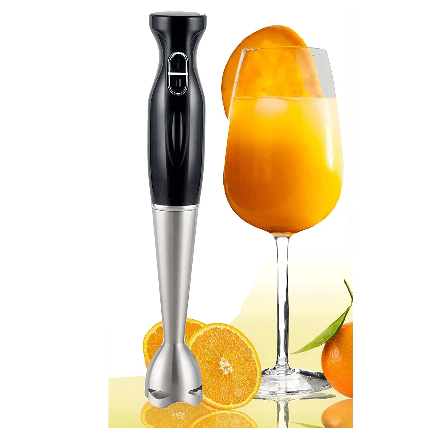 Alpine Cuisine 300W Electric Power Control Handheld Blender Stick, Black (Used)