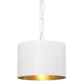 ALSTON 1 LIGHT MINI CHANDELIER, WHITE MATTE