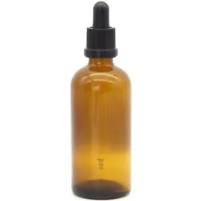 Amber Glass Dropper Bottle 100ml