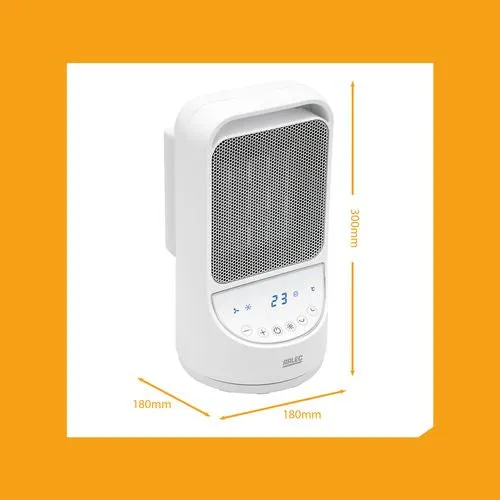 Arlec 1500W Ceramic Fan Heater with Remote Control