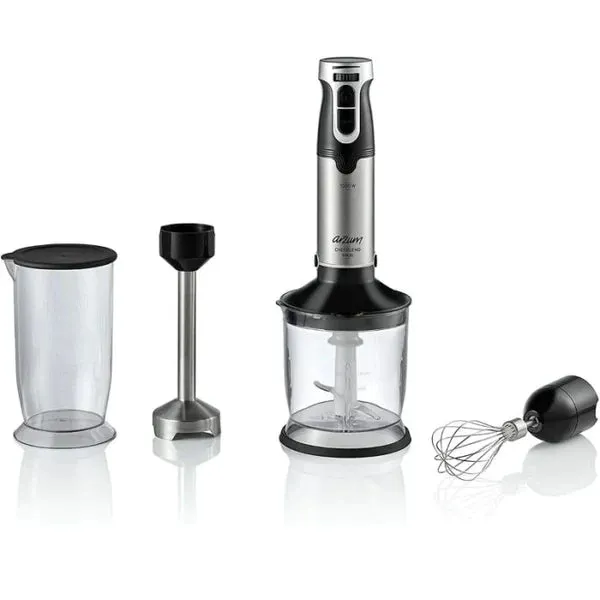 Arzum Hand Blender 1000W Stainless Blending Rod 2 Speed Inox