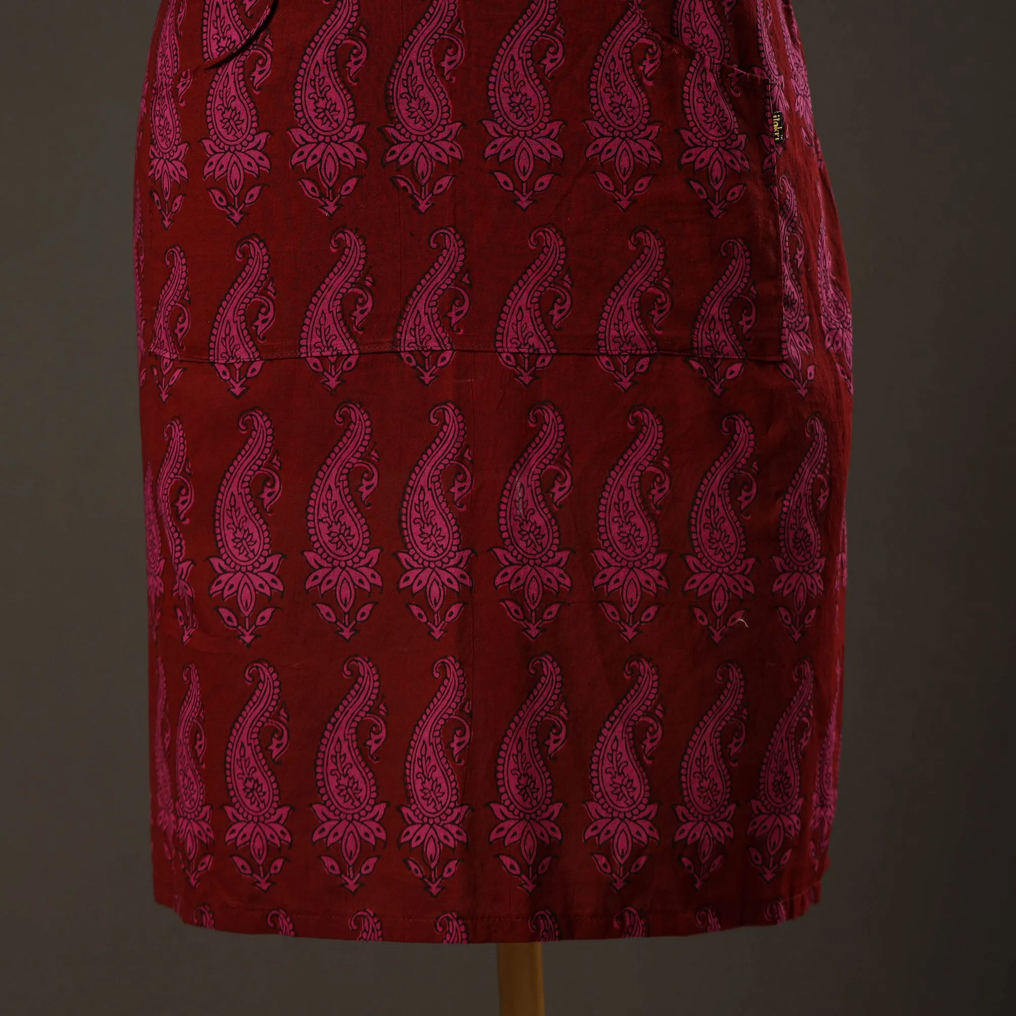 Bagh Block Printed Cotton Apron with Pocket 30