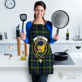 Bailey Modern Tartan Apron with Family Crest