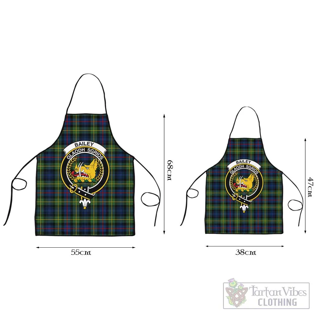 Bailey Modern Tartan Apron with Family Crest