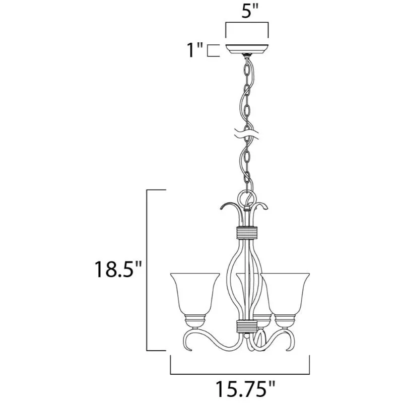 Basix 15.75" Chandeliers