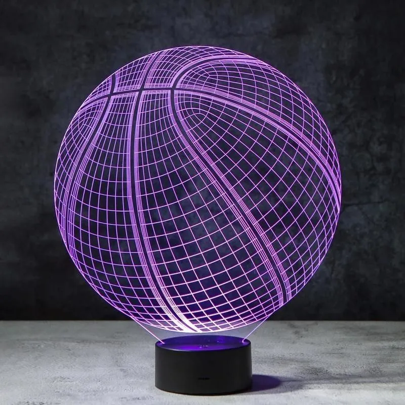 Basketball 3D Illusion Lamp