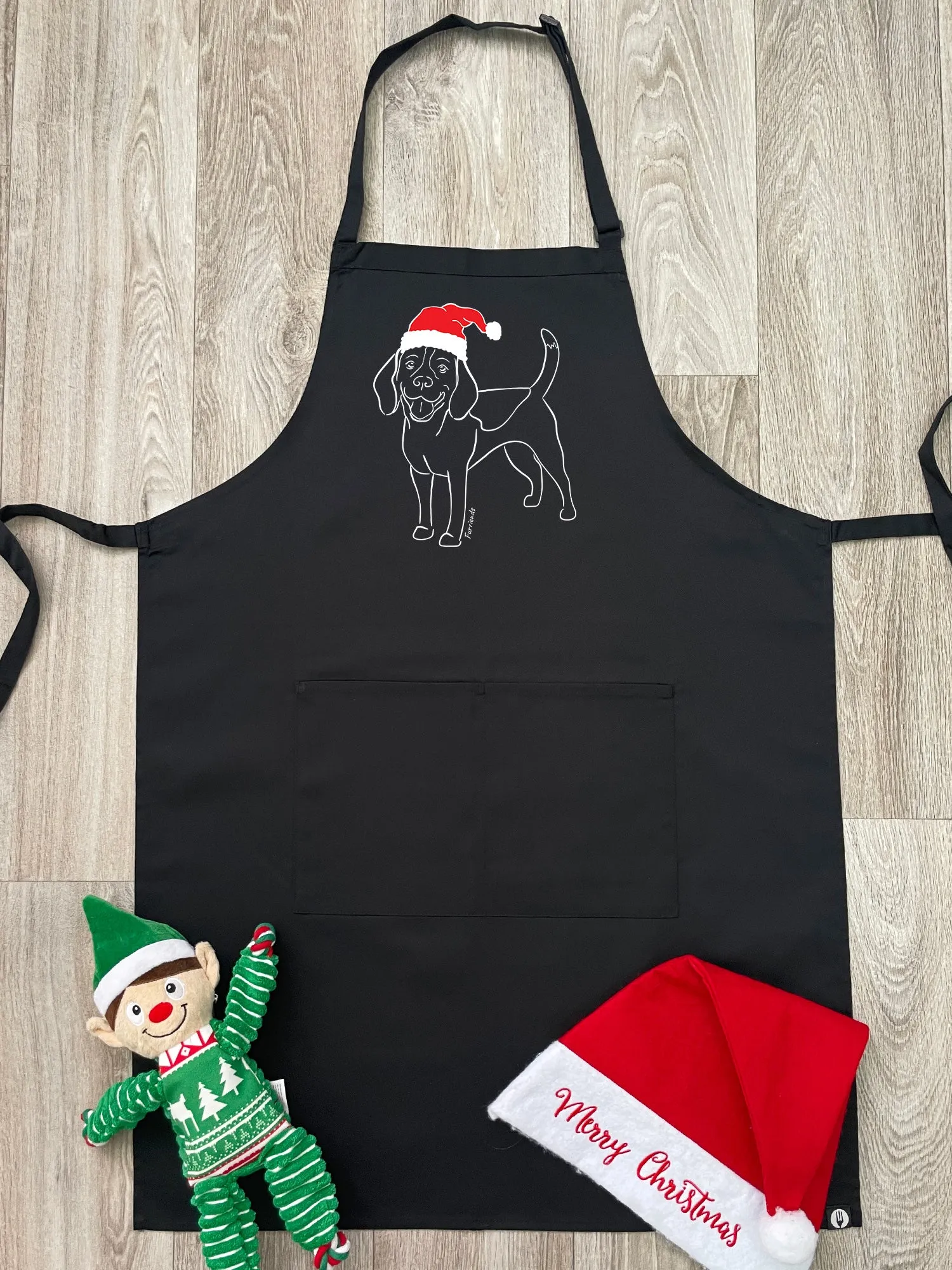 Beagle Christmas Edition Bib Apron