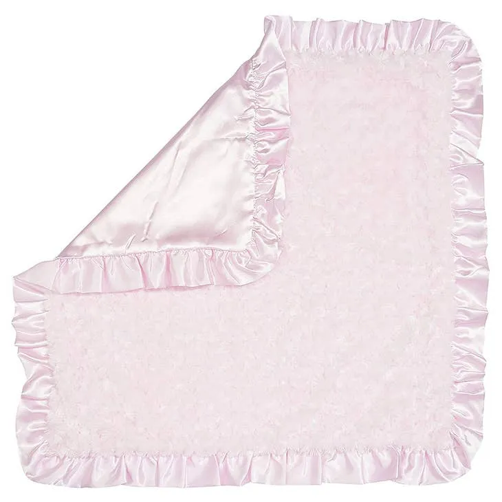 Bearington Collection Swirly Snuggle Blanket - Pink