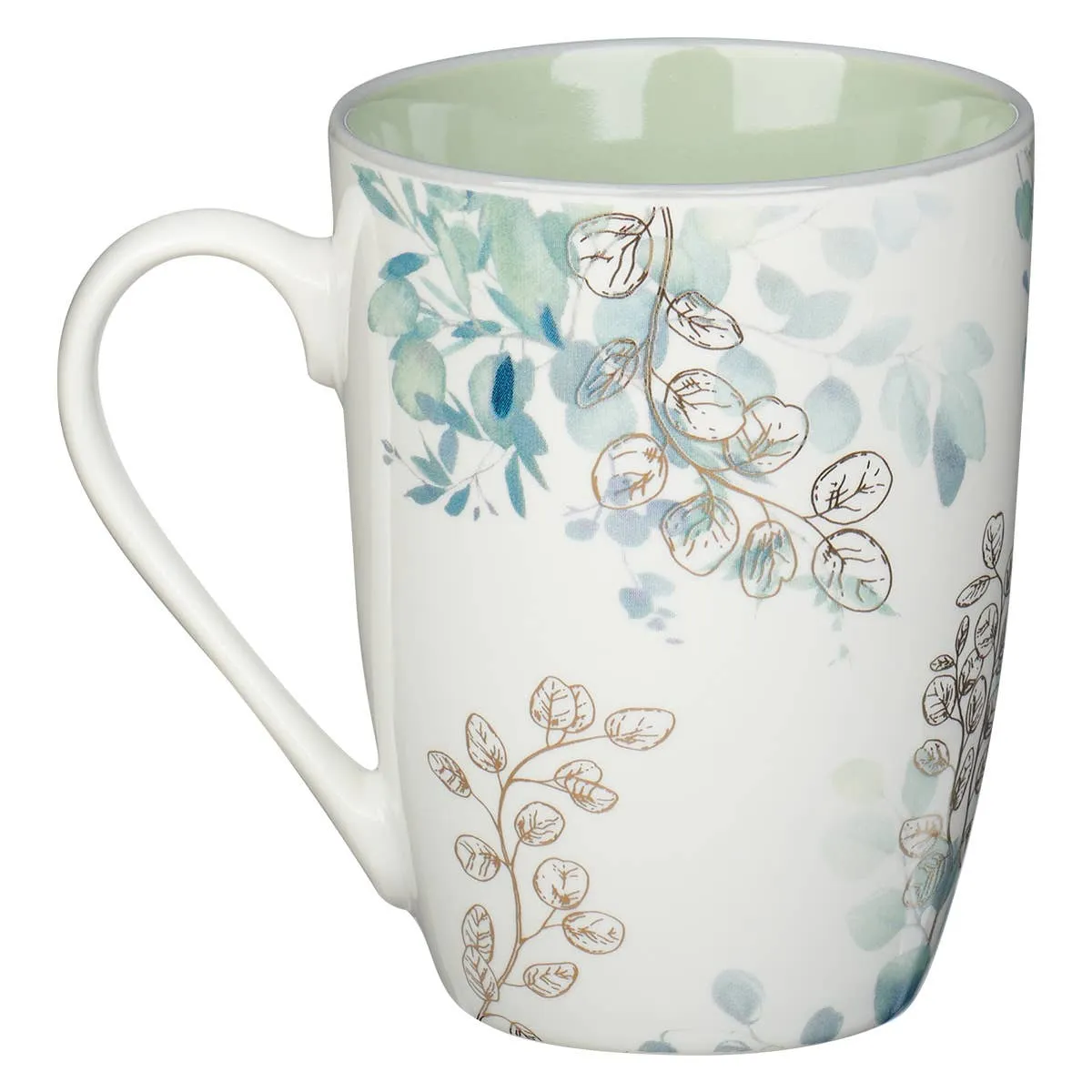 Beautiful in its Time Blue Floral Ceramic Mug - Ecclesiastes