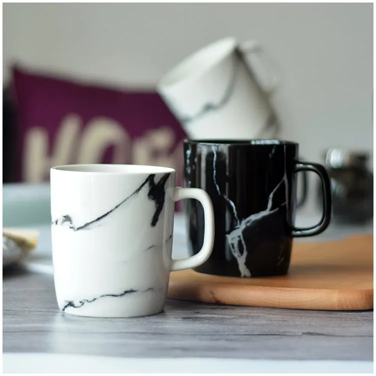 Black & White Marble Mug