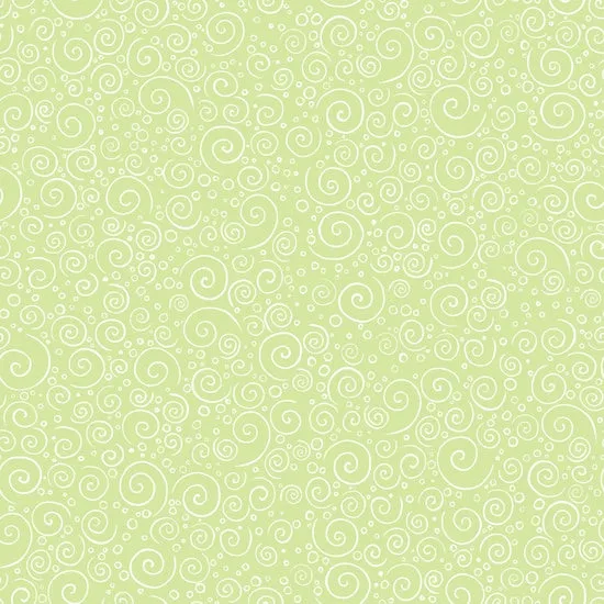 Blender Fabric, Green 21, Sprinkles Swirls Green 4908