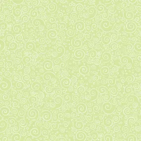 Blender Fabric, Green 21, Sprinkles Swirls Green 4908