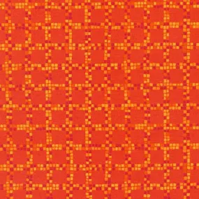 Blender Fabric, Orange 3, Squares Orange 4622