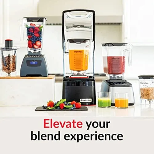 Blendtec Total Classic Original Blender - FourSide Jar (75 oz) - Professional-Grade Power - 6 Pre-programmed Cycles - 10-speeds - Black