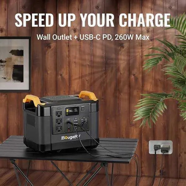 BougeRV 1100Wh Portable Power Station