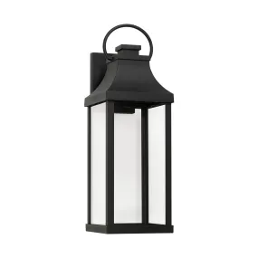 Bradford Night Sky Coastal Outdoor Wall Lantern - 20.75" Black