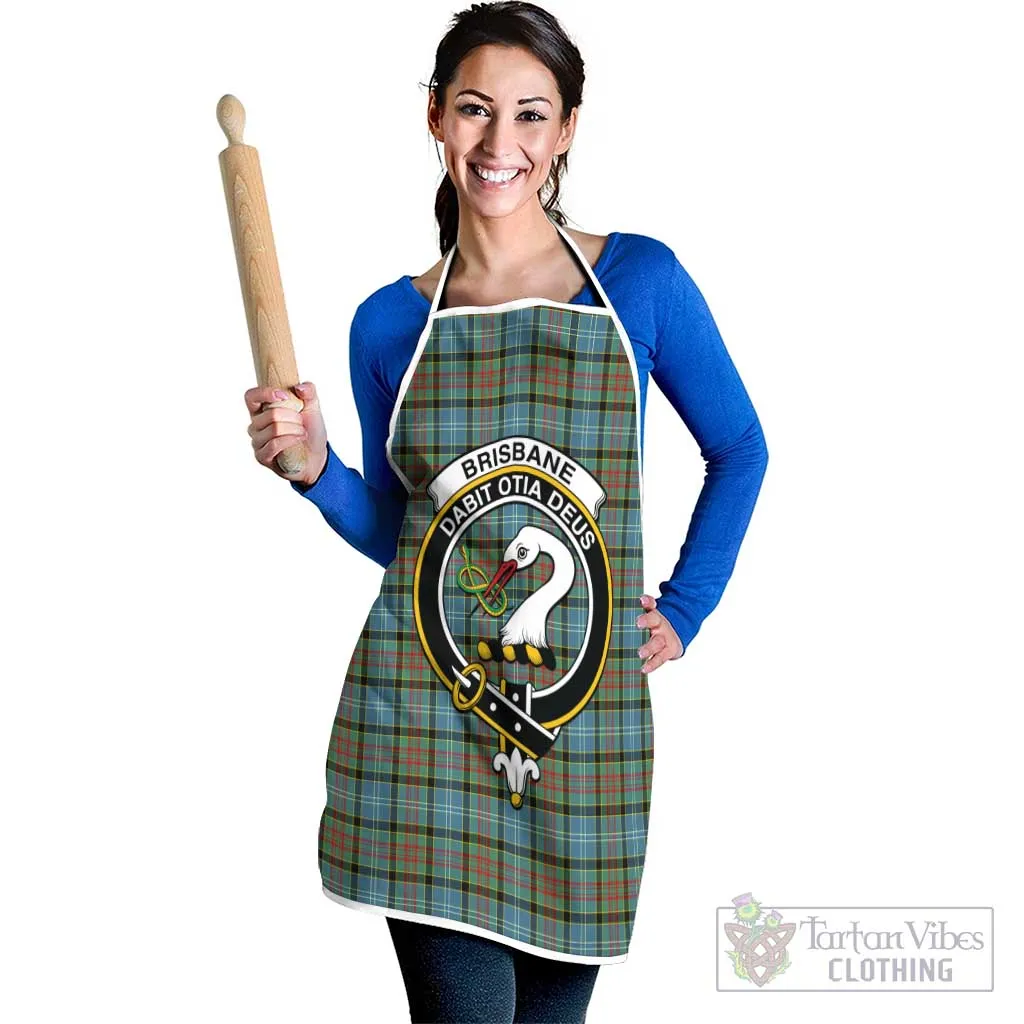 Brisbane Tartan Apron with Family Crest