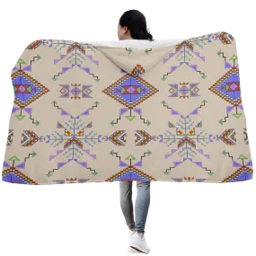 Buffalo Jump Hide Hooded Blanket