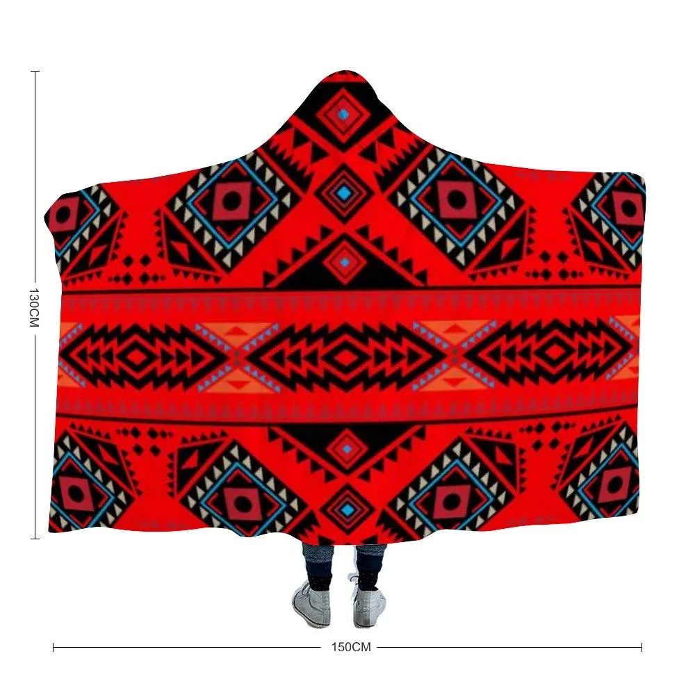 California Coast Mask Hooded Blanket