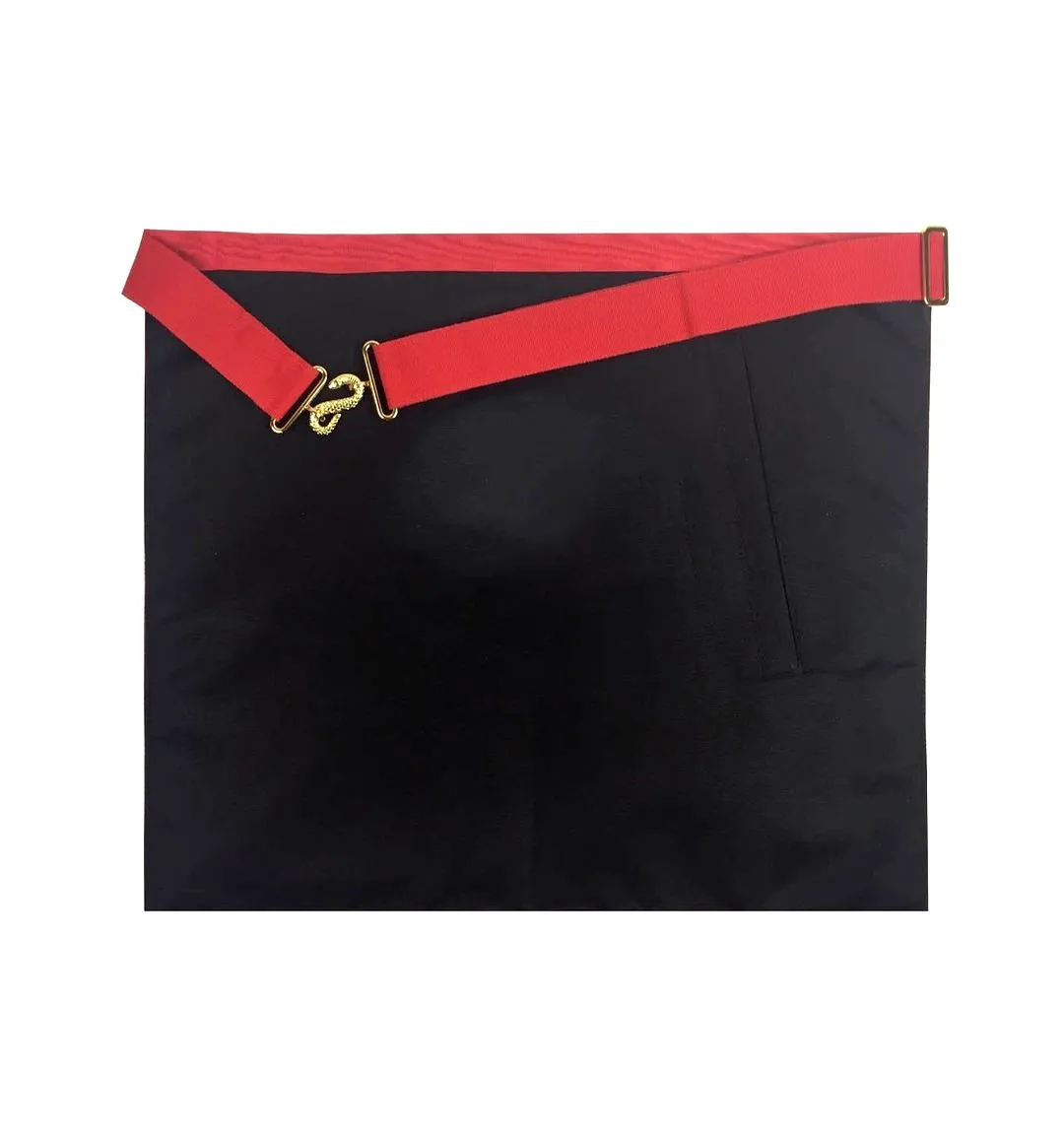 Captain of Host Royal Arch Chapter Officer Apron - Red Machine Embroidery