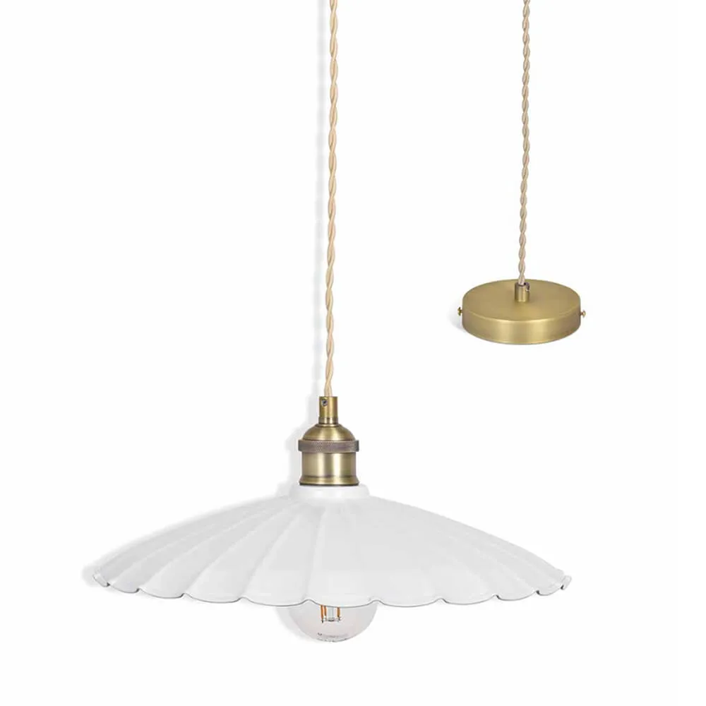 Chalk White Wanstrow Pendant Light