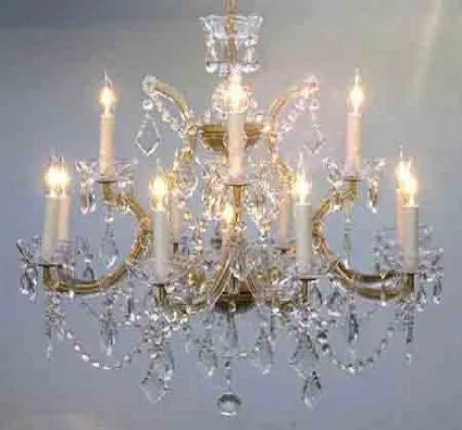 Chandelier Crystal Lighting Chandeliers 22X28 H22" X W28" - A83-Gold/1534/12 1