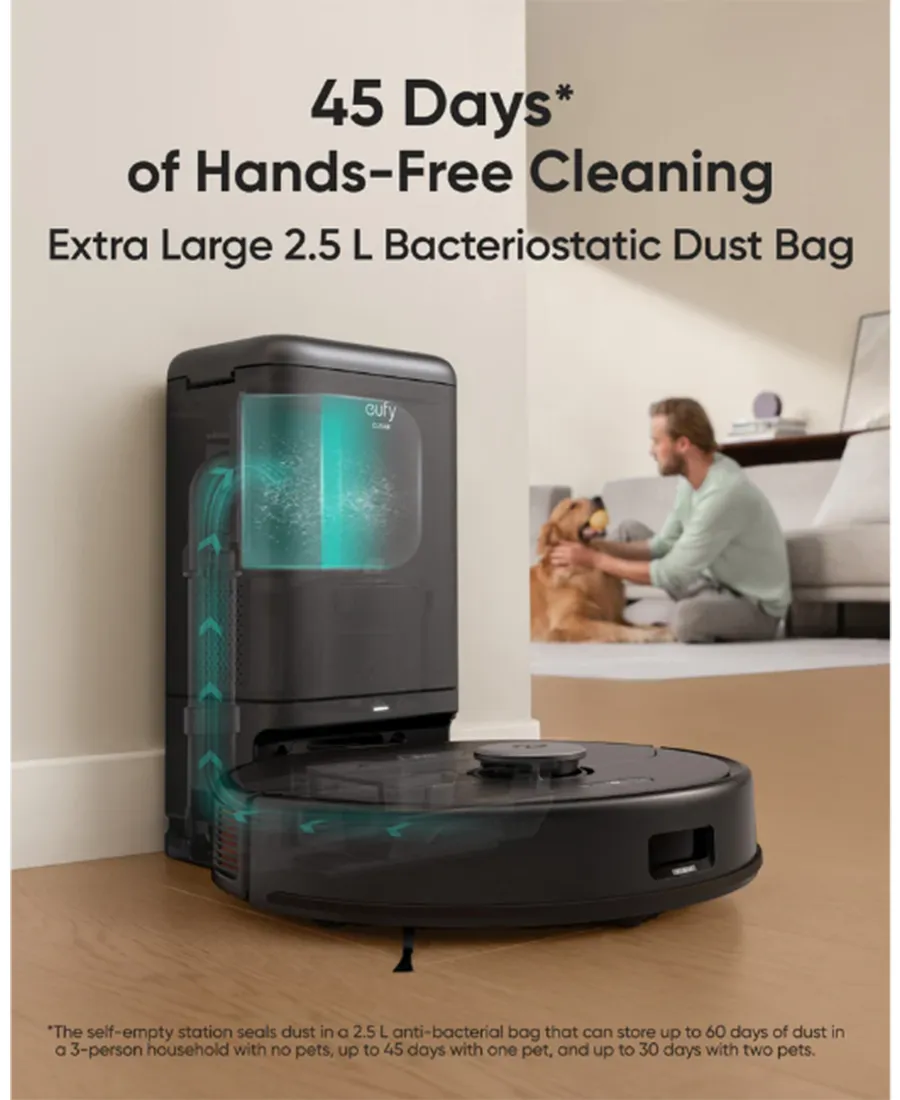 Clean X8 Pro Robovac Cleaner with Self-Empty Station