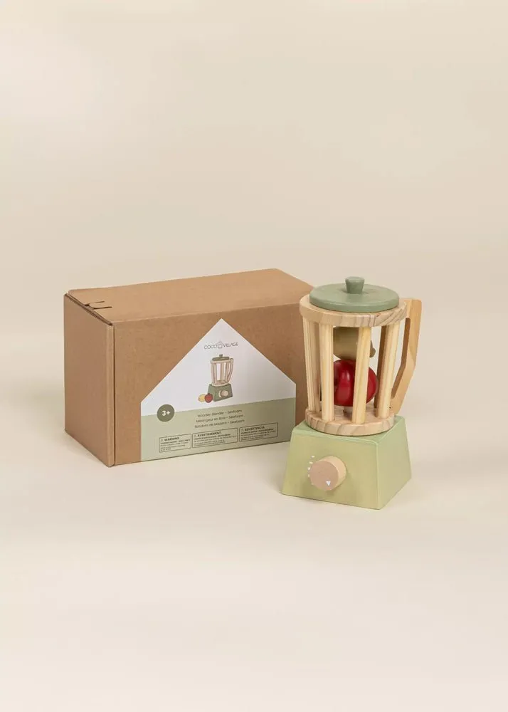 Coco Village Wooden Blender - SEAFOAM