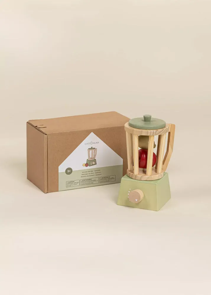 Coco Village Wooden Blender - SEAFOAM