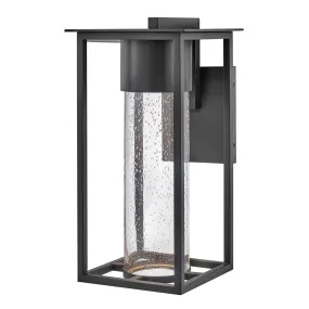 Coen Coastal Outdoor Wall Lantern - Dark Sky - Black - Medium 16"