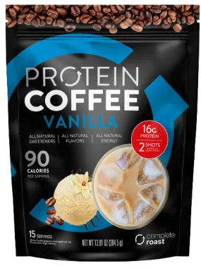 Complete Roast High Protein Coffee - French Vanilla - All Natural