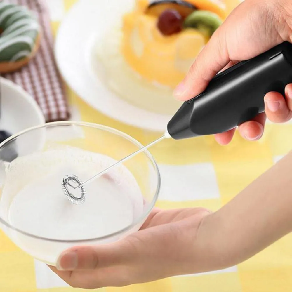 Cordless Electric Stirrer 2 pcs Set for Milk, Latte and Eggs