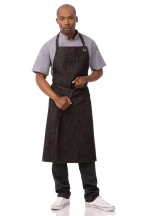 Corvallis Black & Burgundy Chefs Bib Apron