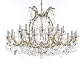 Crystal Chandelier Lighting Chandeliers H35" X W46" Great for The Foyer, Entry Way, Living Room, Family Room and More! - A83-B62/2MT/24 1