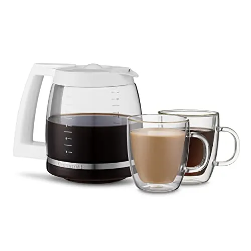 Cuisinart SS-15W Maker Coffee Center 12-Cup Coffeemaker and Single-Serve Brewer, White Stainless Steel