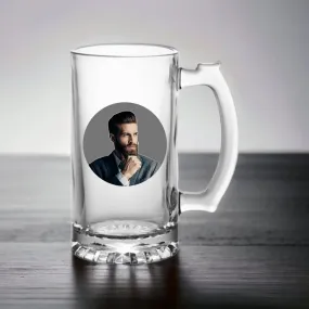 Customized Beer Mug Glass - Add Your Photo