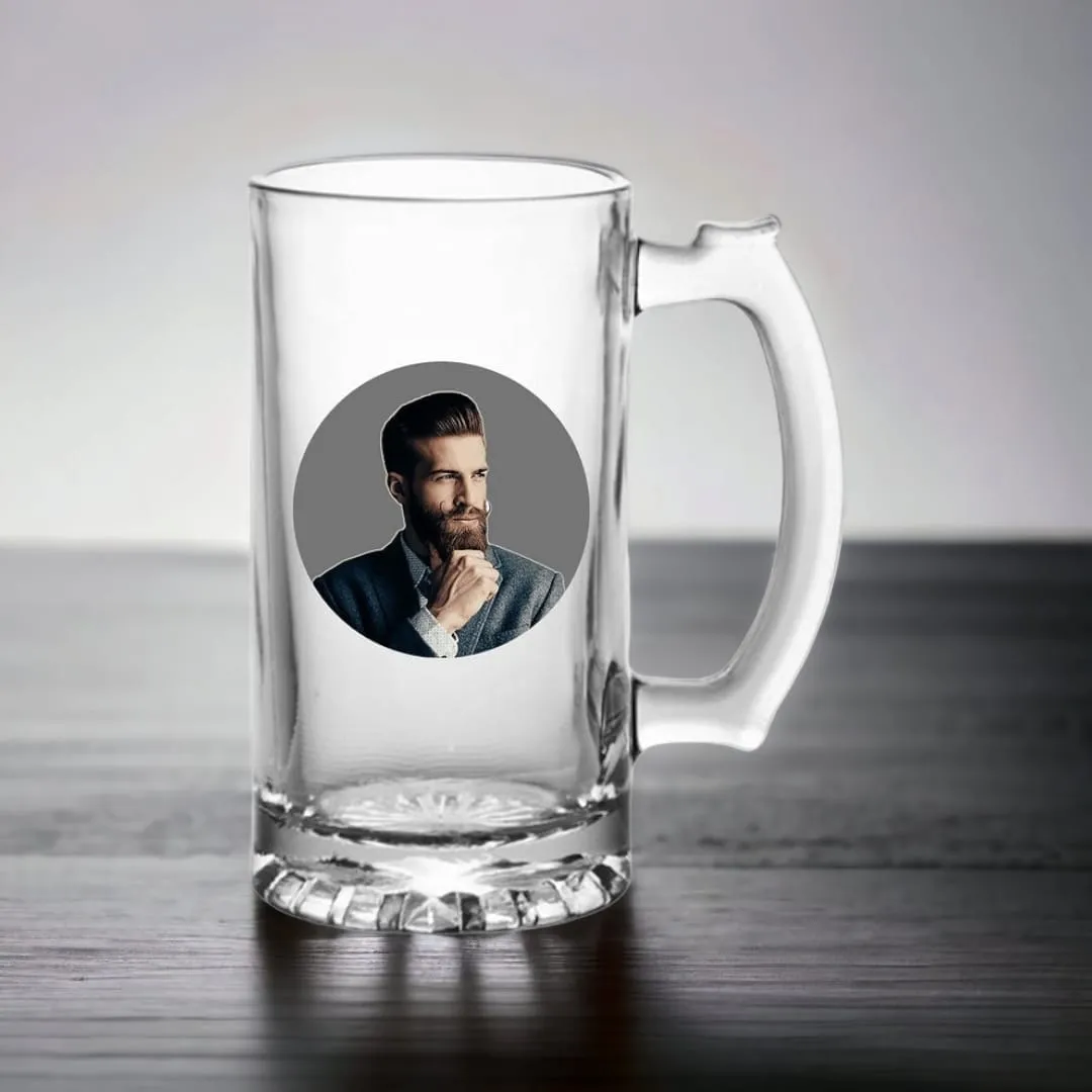 Customized Beer Mug Glass - Add Your Photo