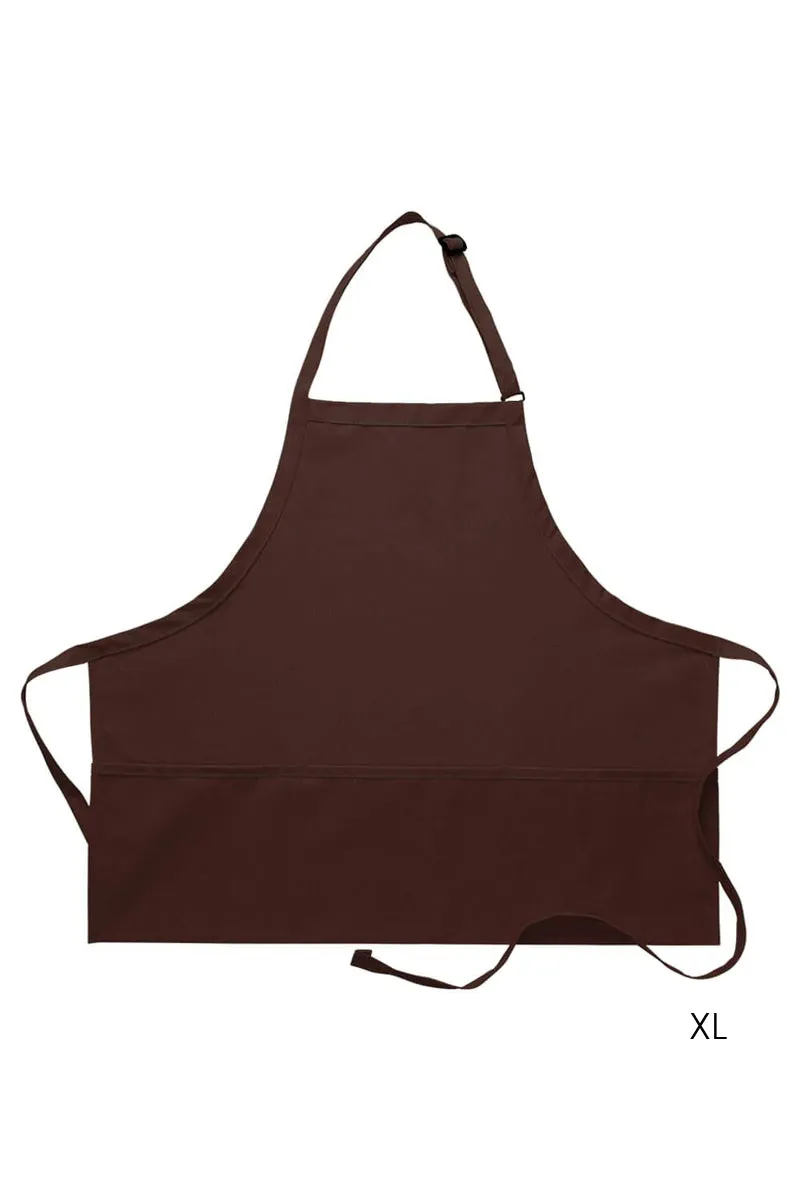 Deluxe Bib XL Adjustable Apron (3 Pockets)