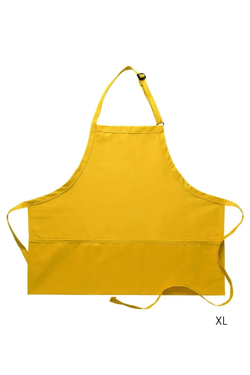 Deluxe Bib XL Adjustable Apron (3 Pockets)