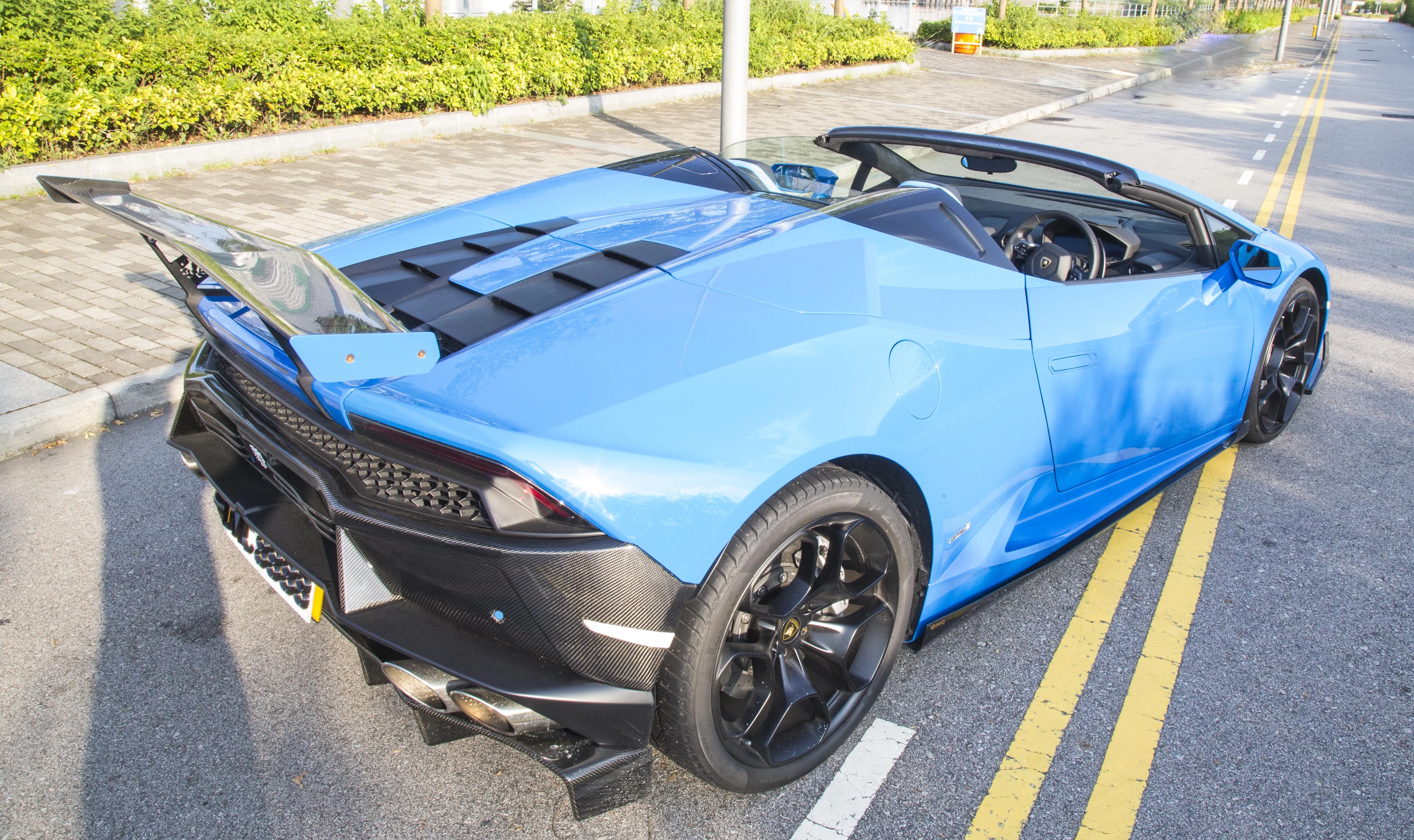 DMC Lamborghini Huracan Forged Carbon Fiber Rear Bumper Vented Edizione-GT fits the OEM Coupe & Spyder, EVO Performante, LP580 and LP610