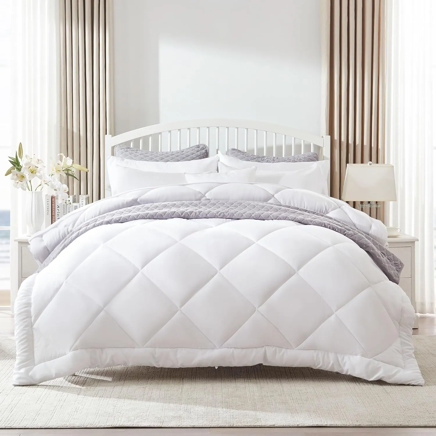 Down Alternative Comforter Duvet Insert Diamond Quilting