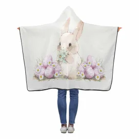 Easter Bunny Awd1344  Hooded Blanket 50"x40"