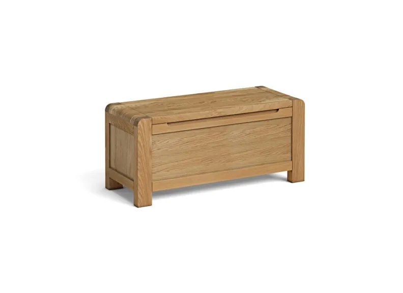 Edson Oak Blanket Box